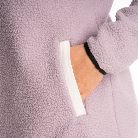 Jacheta Fleece Pullover High Pile Mountain Wisteria/Black 25