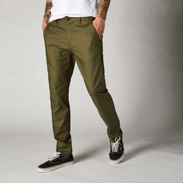 Pantaloni Essex Stretch Slim Fatigue Green