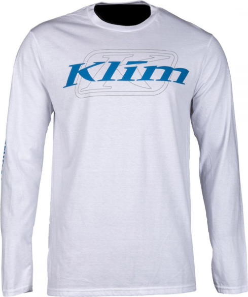 Bluza K Corp LS T White/Vivid Blue
