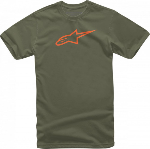 Tricou Ageless Military Green/Orange