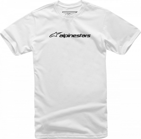Tricou Linear White/Black