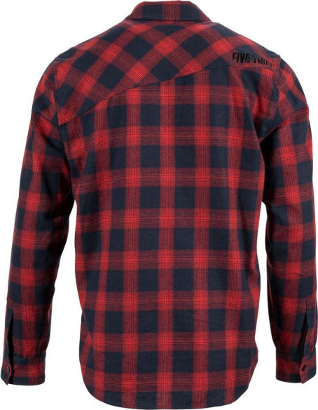 Camasa Basecamp Flannel Shirt Red and Navy