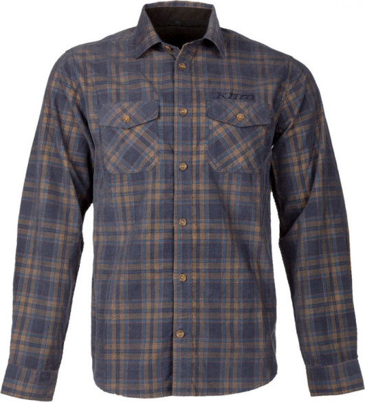 Camasa Garns Cord Shirt Navy Blue