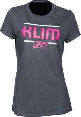 Tricou Dama Kute Corp SS T Charcoal/Knockout Pink