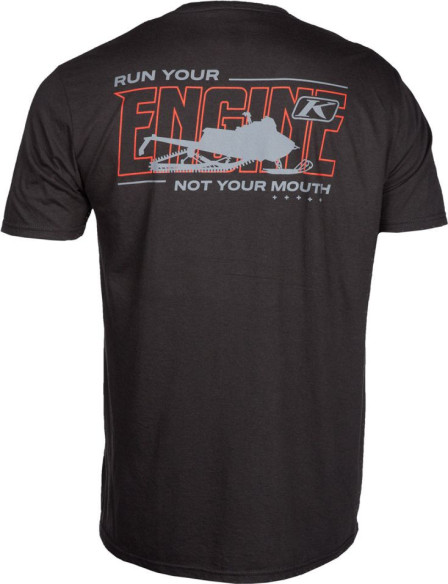 Tricou Run Your Engine SS T Black/High Risk Red
