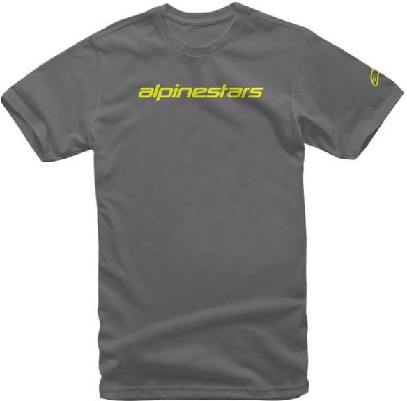 Tricou Linear Word Grey/Yellow