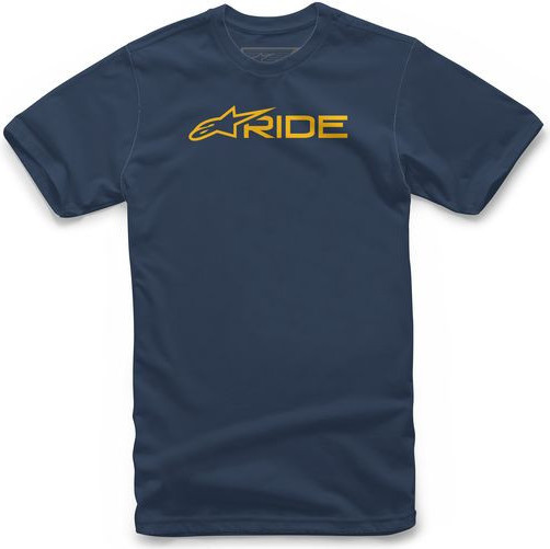 Tricou Ride3 Navy/gold