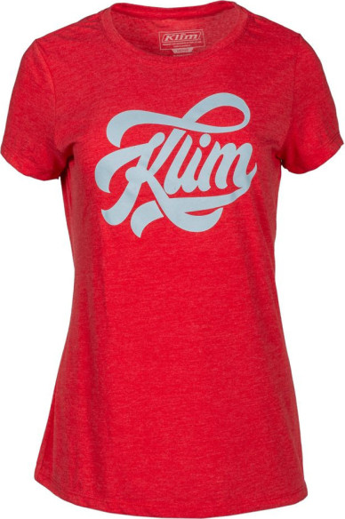 Tricou Dama Script SS T Classic Red/Crystal Blue 23