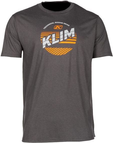 Tricou Kinetic SS T Charcoal/Strike Orange 23