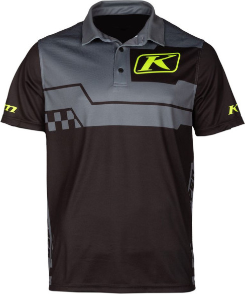 Tricou Launch Polo Castlerock Gray/Black