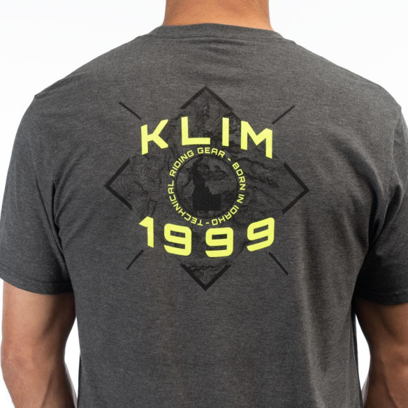 Tricou Discovery Tri-blend Heathered Charcoal/Hi-Vis 24