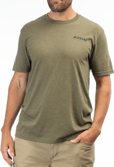 Tricou Discovery Tri-blend Military Green Frost/Dark Sea 24