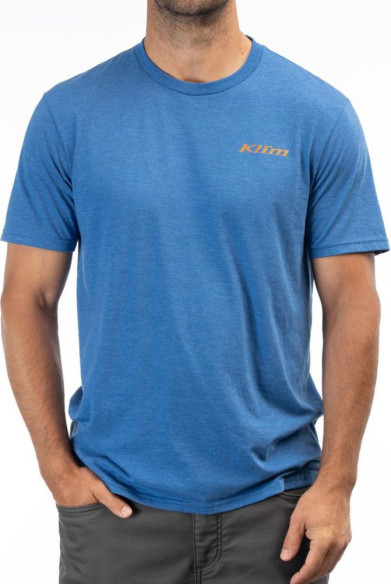Tricou Discovery Tri-blend Royal Frost/Golden Brown 24