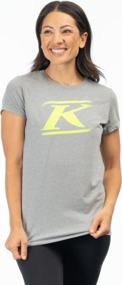 Tricou Drift Tri-blend Heathered Gray/Hi-Vis 24