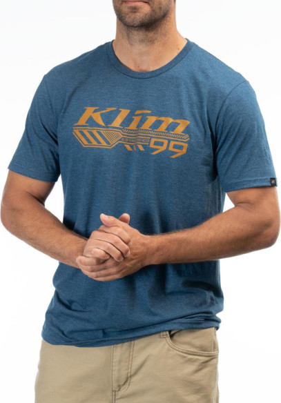 Tricou Foundation Tri-blend Heathered Neptune/Golden Brown 24