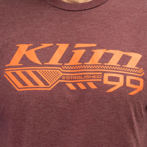 Tricou Foundation Tri-blend Maroon Frost/Red Orange 24