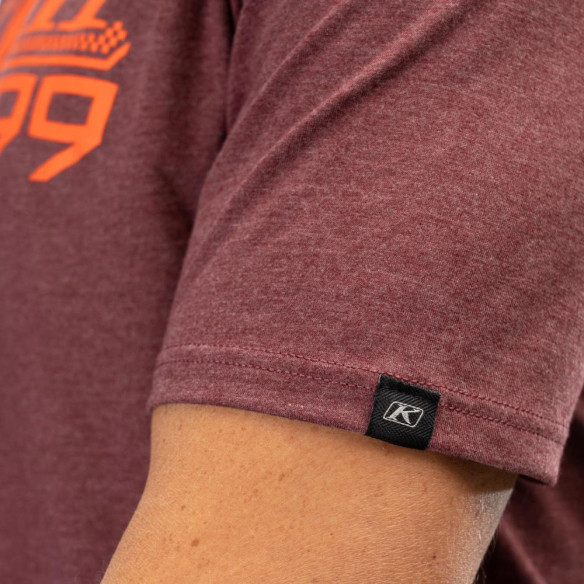 Tricou Foundation Tri-blend Maroon Frost/Red Orange 24