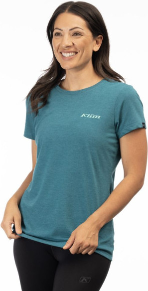 Tricou K Shield Crest Tri-blend Heathered Teal/Electric Green 24