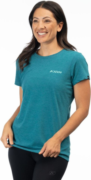Tricou K Shield Crest Tri-blend Heathered Teal/Electric Green 24