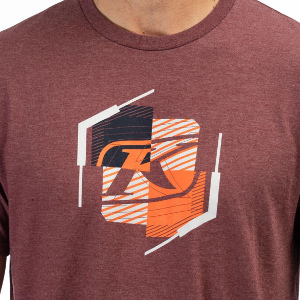 Tricou K Shield Crest Tri-blend Maroon Frost/Red Orange 24