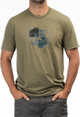 Tricou K Shield Crest Tri-blend Military Green Frost/Dark Sea 24