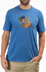 Tricou K Shield Crest Tri-blend Royal Frost/Golden Brown 24