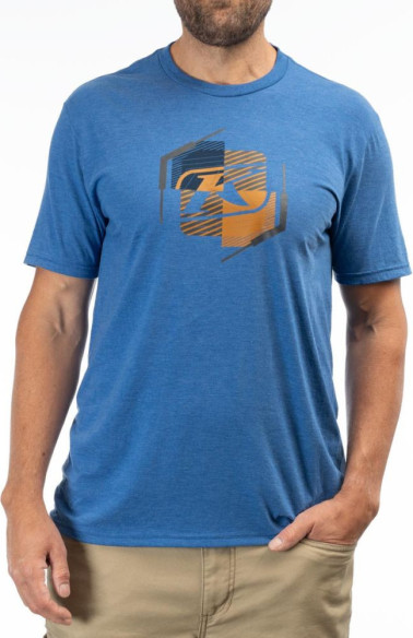 Tricou K Shield Crest Tri-blend Royal Frost/Golden Brown 24