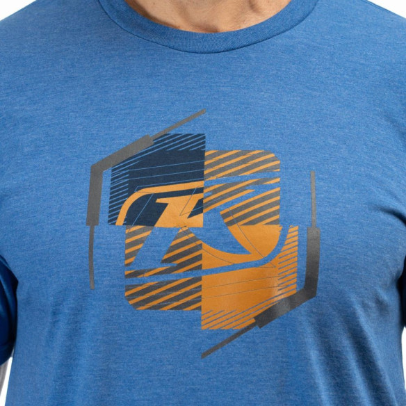 Tricou K Shield Crest Tri-blend Royal Frost/Golden Brown 24
