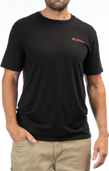 Tricou Mountain Peak Tri-blend Black/Chili Pepper 24