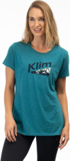 Tricou Mountain Peak Tri-blend Heathered Teal/Dress Blues 24