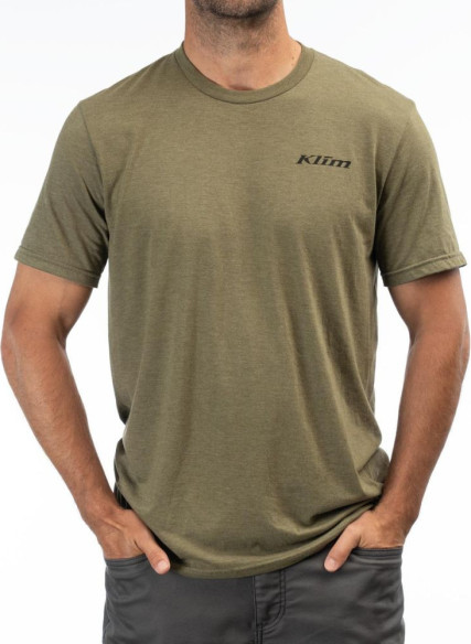 Tricou Mountain Peak Tri-blend Military Green Frost/Black 24