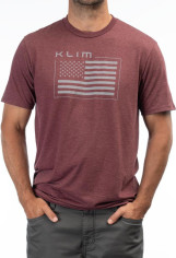 Tricou Patriot Klim Flag Tri-blend Maroon Frost/Monument 24