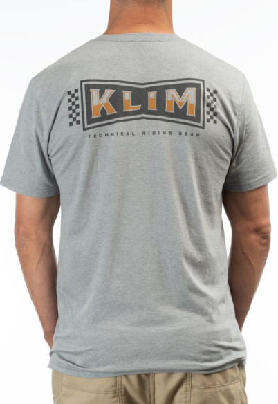 Tricou Pinned Tri-blend Heathered Gray/Golden Brown 24