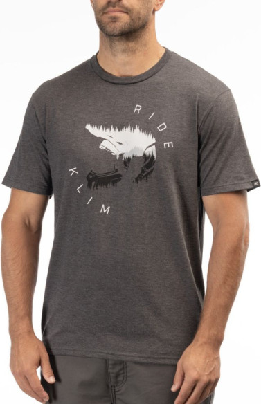 Tricou Ride Tri-blend Heathered Charcoal/Monument 24