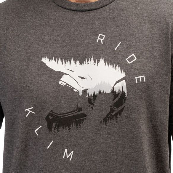 Tricou Ride Tri-blend Heathered Charcoal/Monument 24