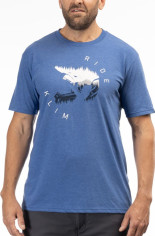 Tricou Ride Tri-blend Royal Frost/White 24
