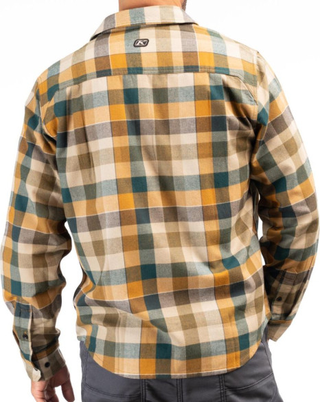 Camasa Alderson Midweight Flannel Dark Sea Golden Brown 24