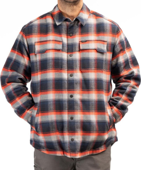Camasa Bridger Fleece Lined Flannel Fiery Red Imperial Blue 24