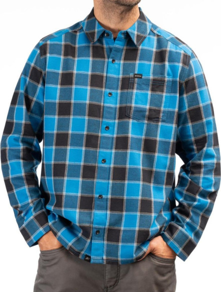 Camasa Cottonwood Midweight Flannel Imperial Blue Black 24