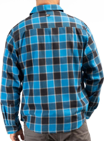 Camasa Cottonwood Midweight Flannel Imperial Blue Black 24