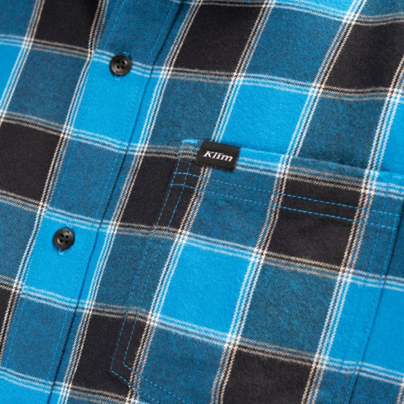 Camasa Cottonwood Midweight Flannel Imperial Blue Black 24