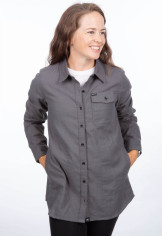 Camasa Dama Kinsey Midweight Flannel Asphalt Heather 24