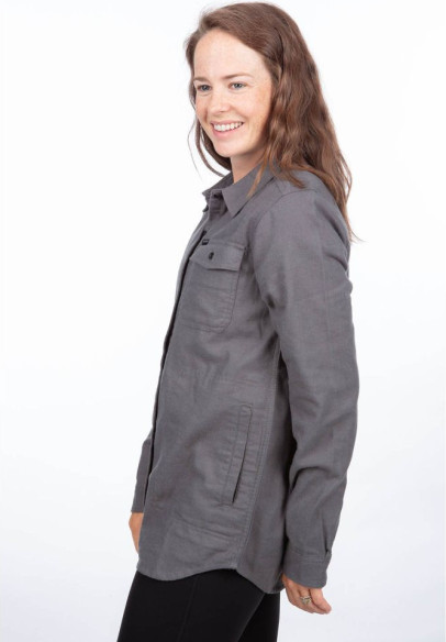 Camasa Dama Kinsey Midweight Flannel Asphalt Heather 24