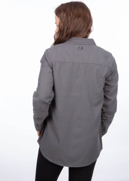 Camasa Dama Kinsey Midweight Flannel Asphalt Heather 24