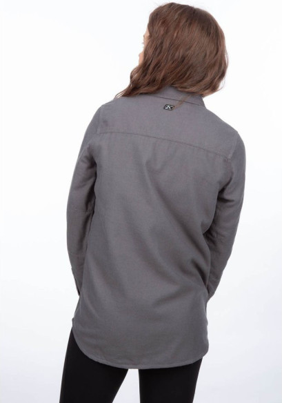 Camasa Dama Kinsey Midweight Flannel Asphalt Heather 24