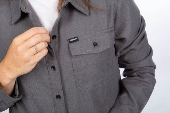Camasa Dama Kinsey Midweight Flannel Asphalt Heather 24