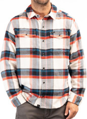 Camasa Owen Heavyweight Flannel Snow White Fiery Red 24