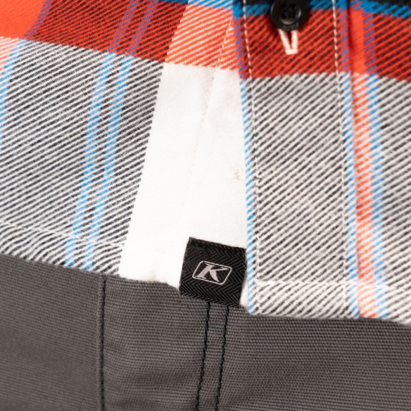 Camasa Owen Heavyweight Flannel Snow White Fiery Red 24