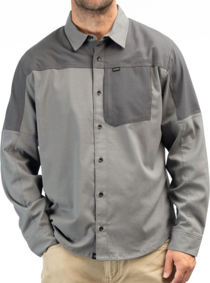 Camasa Phelps Midweight Stretch Flannel Castlerock Asphalt 24