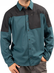 Camasa Phelps Midweight Stretch Flannel Dark Sea Black 24